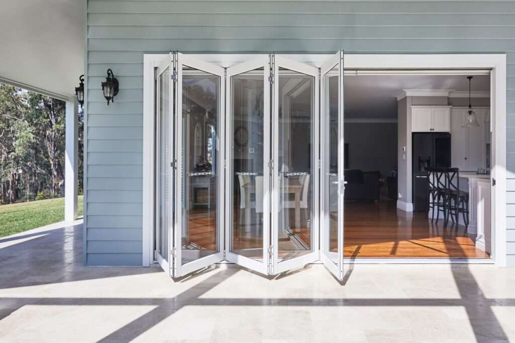 Folding glass bifold doors for modern homes