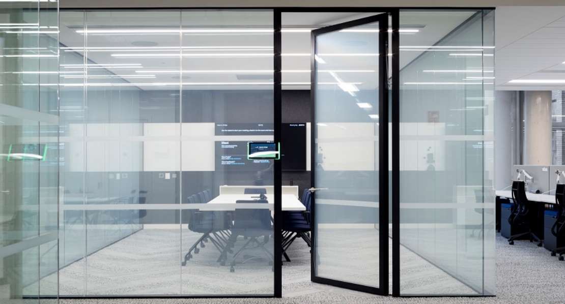 Elevate your interiors with smart privacy glass doors, offering instant opacity control and modern aesthetics.