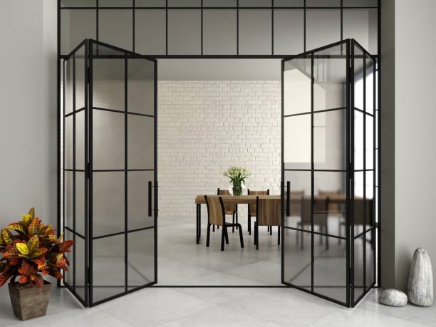 High-quality folding bifold doors installed in a modern balcony.