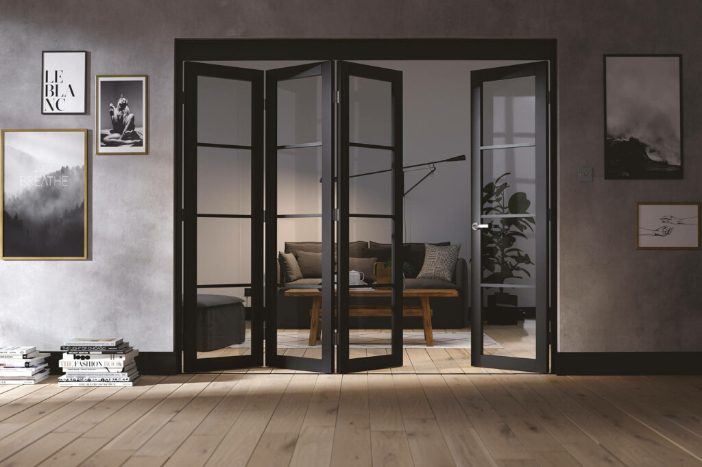 PVC sliding door opening to a beautiful balcony view.