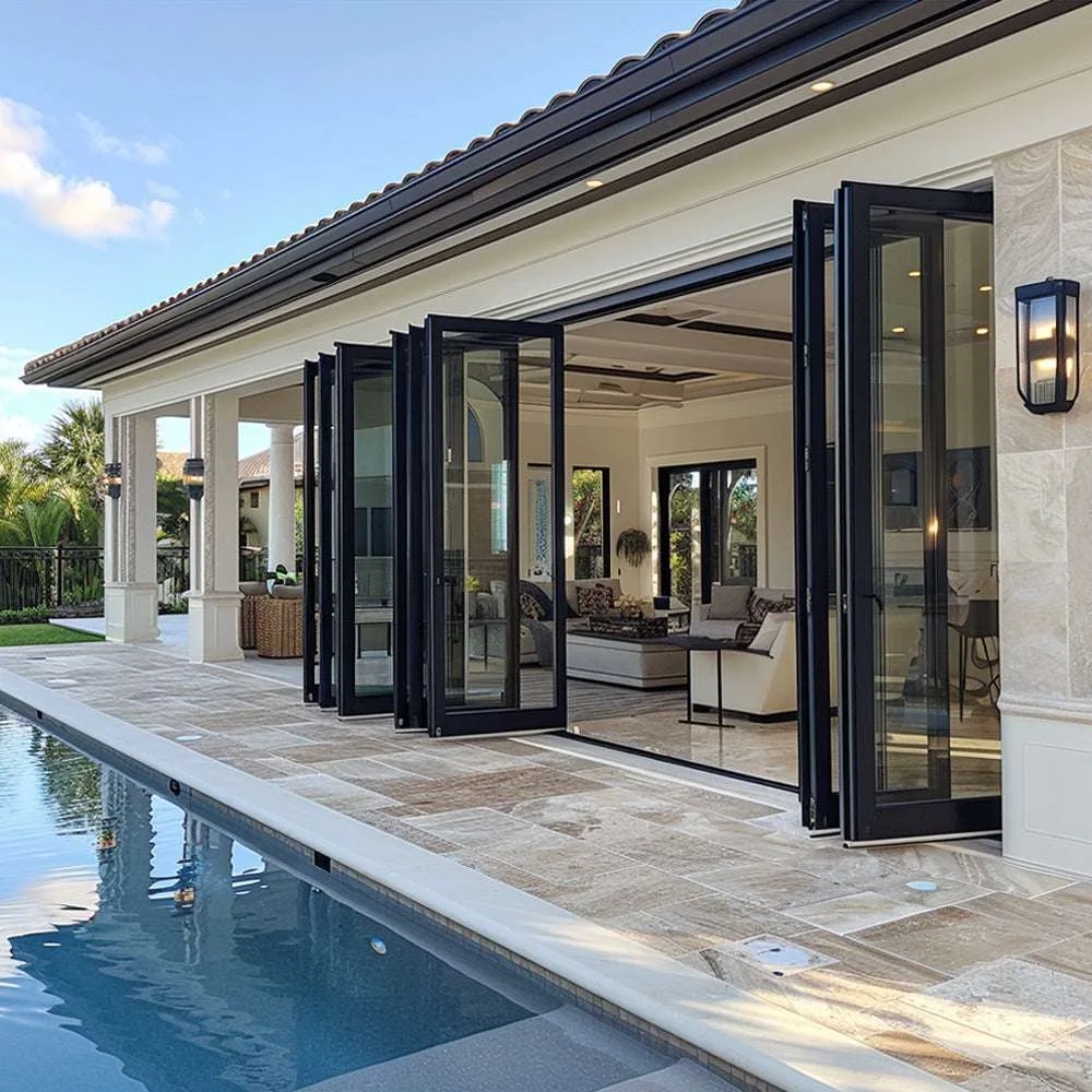 Premium bifold doors Dubai villa