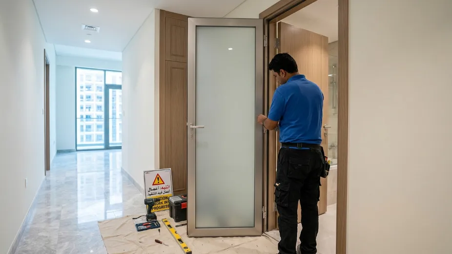 Bathroom door pricing Dubai residential and commercial installation
