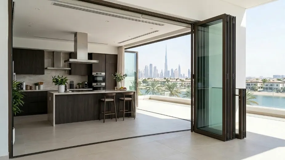 Kitchen bifold door pricing Dubai configuration costs